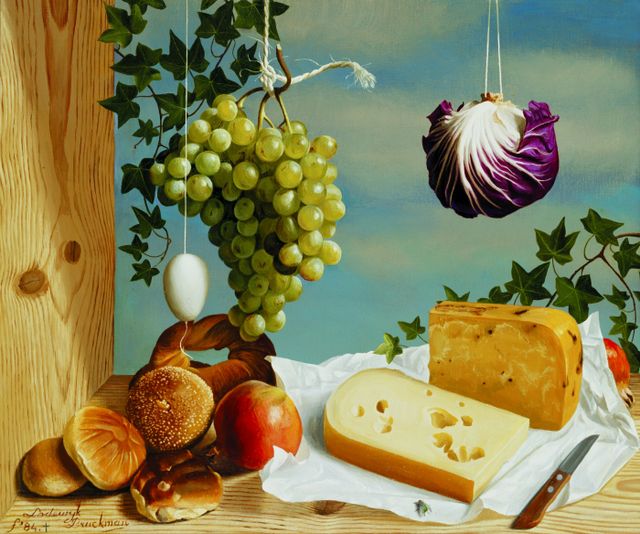 Stilleven geschilderd door Lodewijk Bruckman