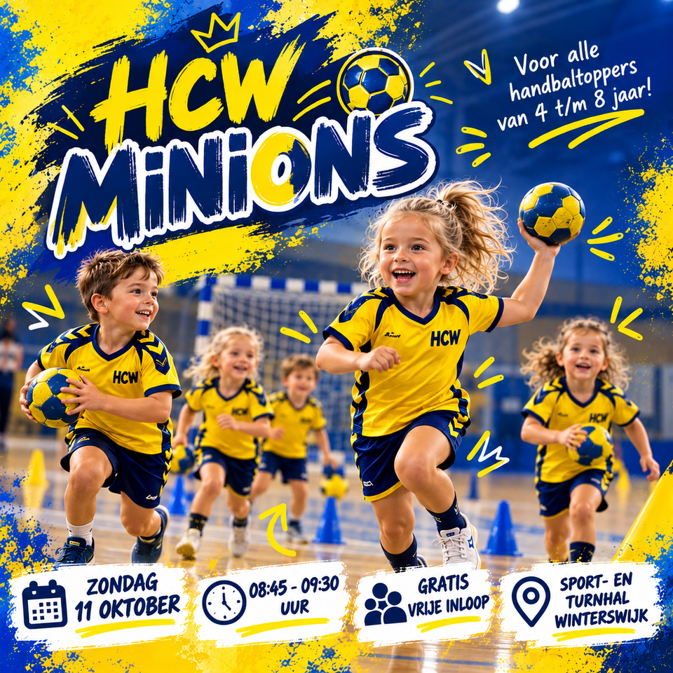 HCW Minions | Handbalplezier voor de allerjongste handbaltoppers