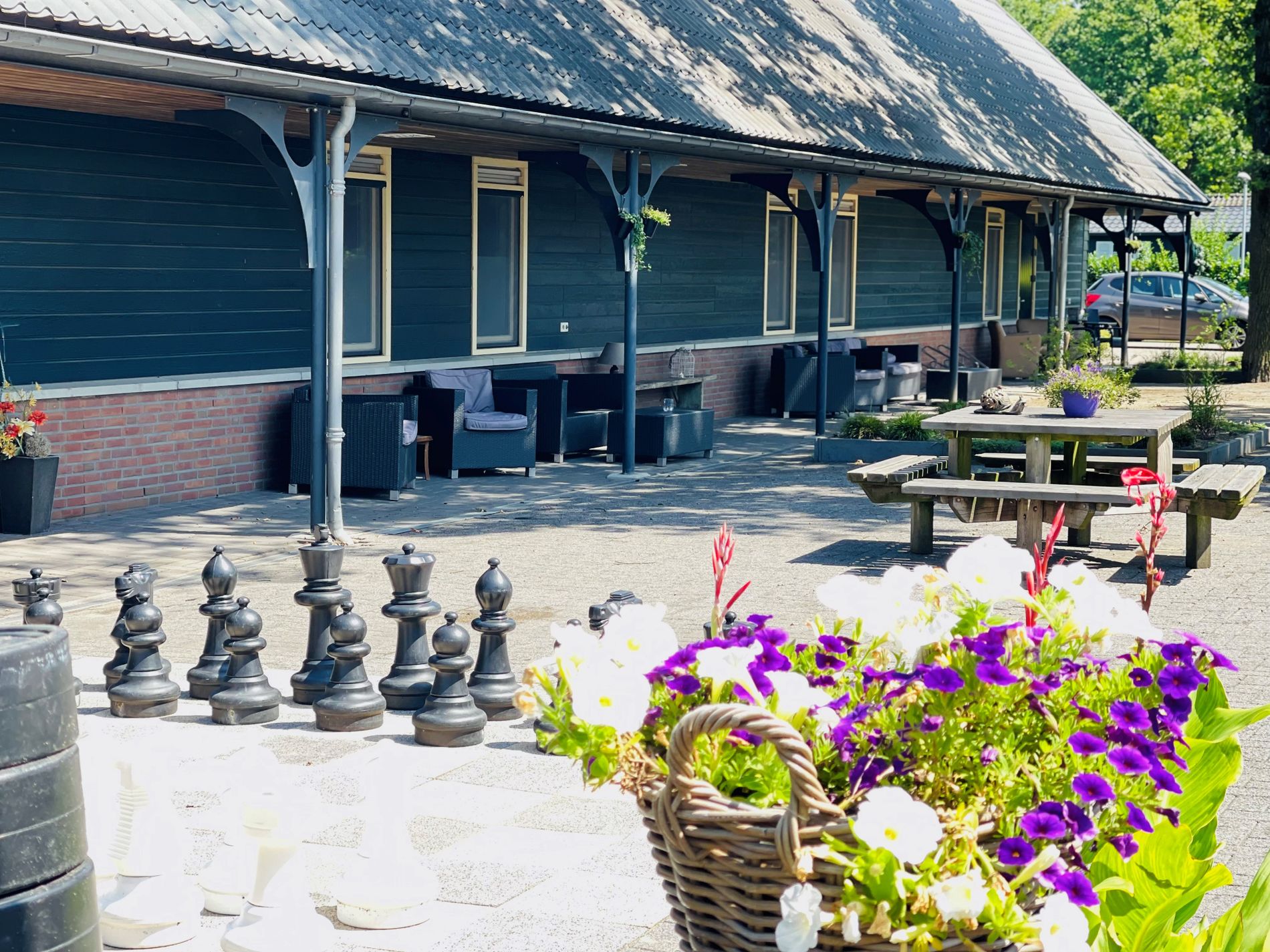 Zij aanzicht Hotel