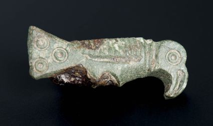 Zogeheten vogelfibula uit de laat-Romeinse/Merovingische tijd.