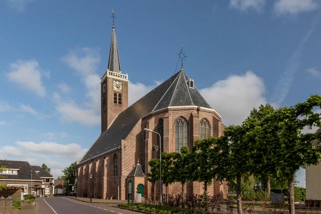Buitenkant Grote Kerk Schermerhorn