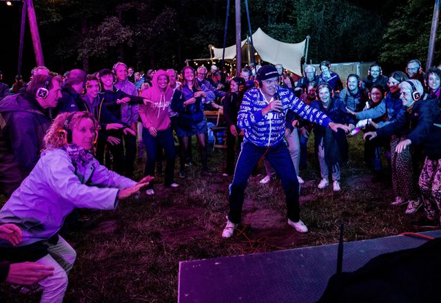 Silent Poetry Techno Aerobics in het Bos