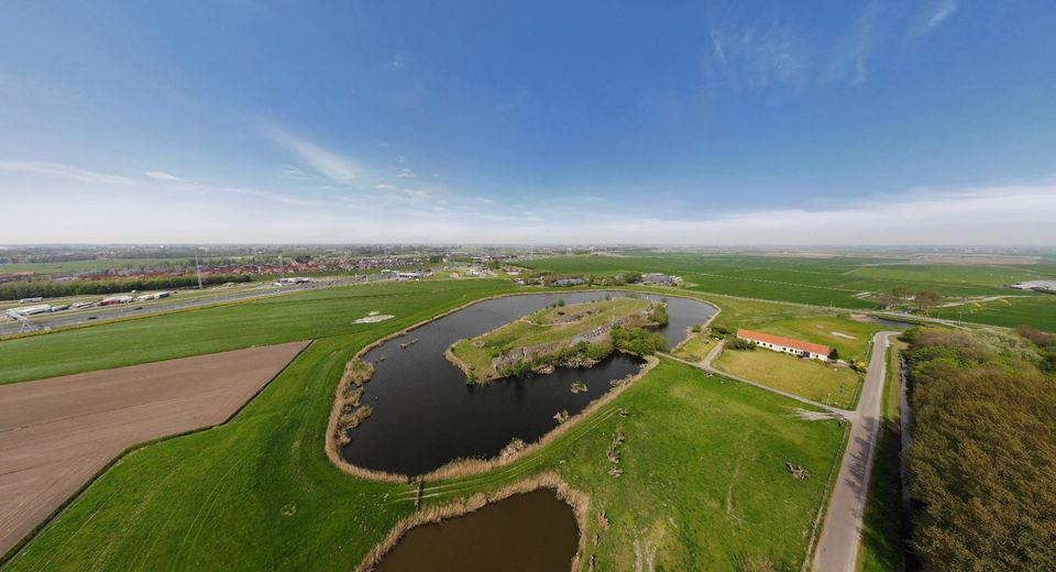 Luchtfoto van Fort bij Veldhuis