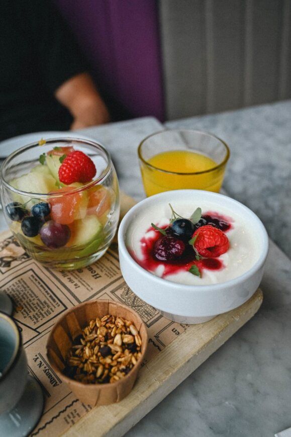 Lumière restaurant breakfast on shelf