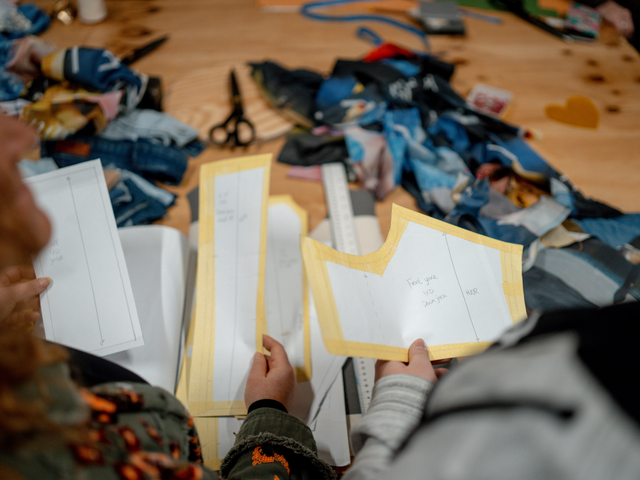 Designers aan het werk voor het Vermeer Recycle Project