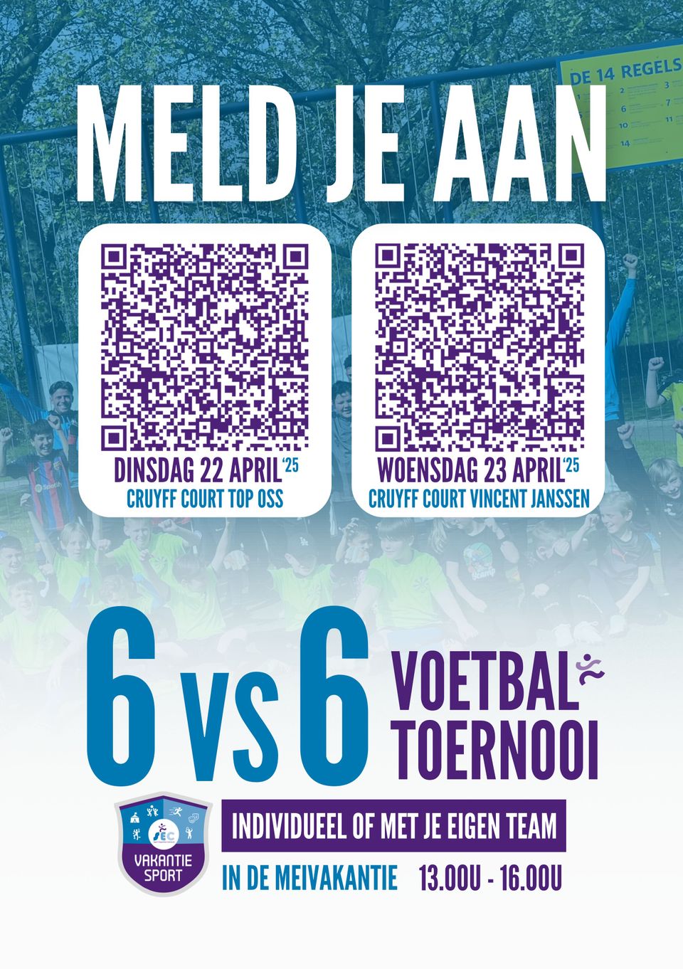 poster 6x6 Voetbaltoernooi