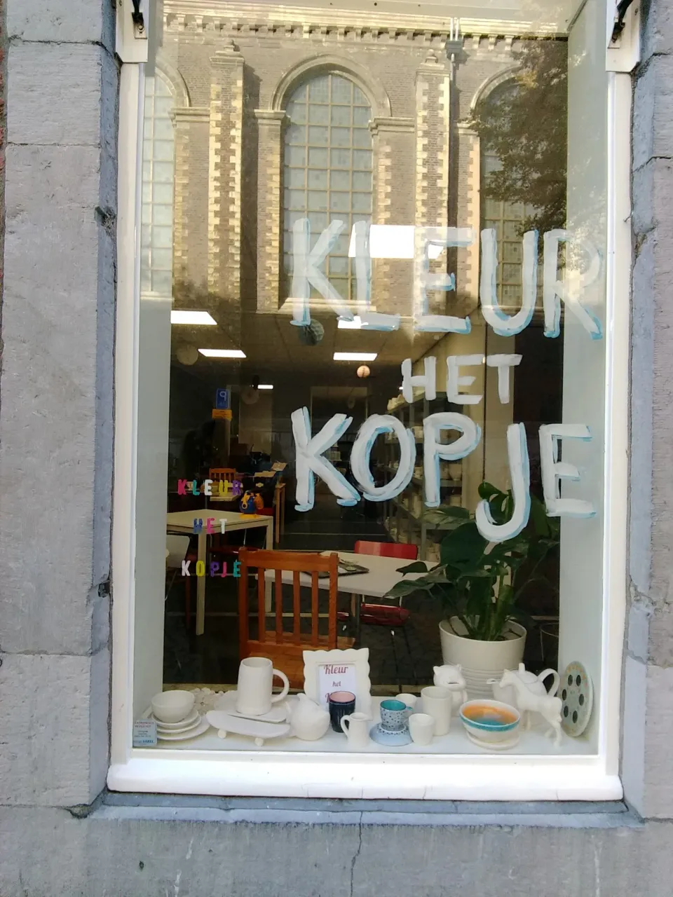 Etalage Kleur het Kopje Maastricht