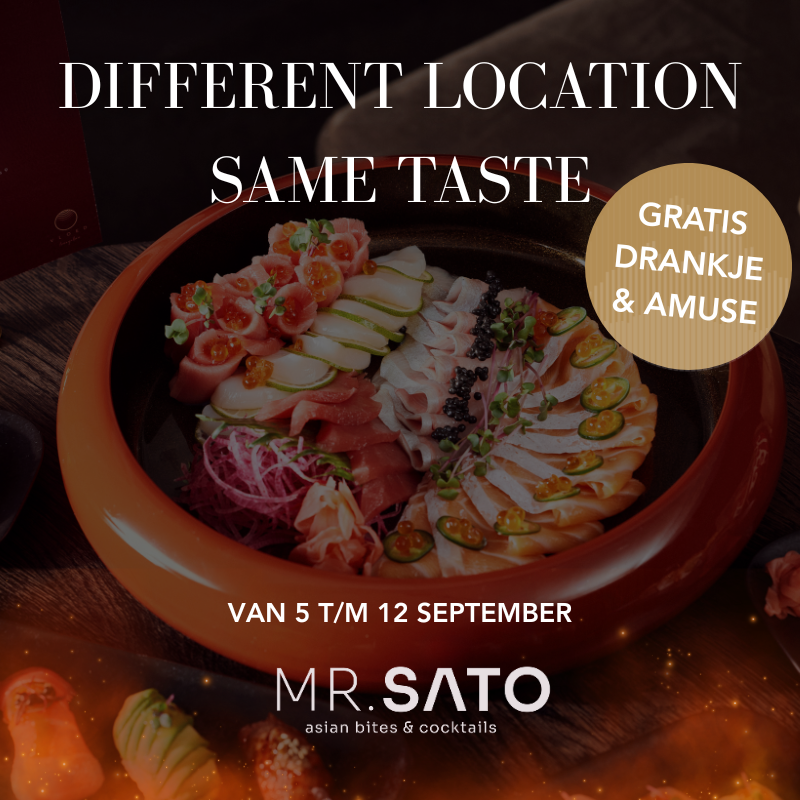Different Location, Same Taste: Mr. Sato verhuist!