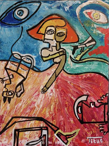 Werk van kunstschilder Titus Crombach