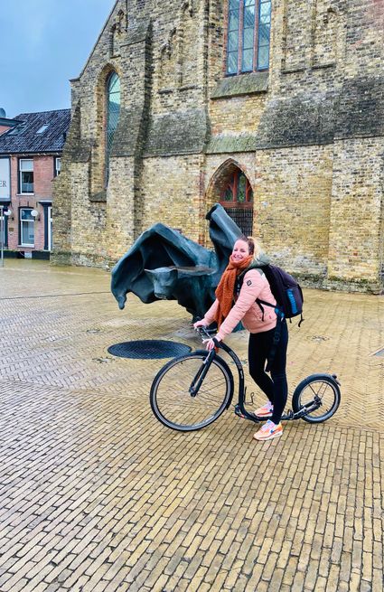 Met de step in Bolsward