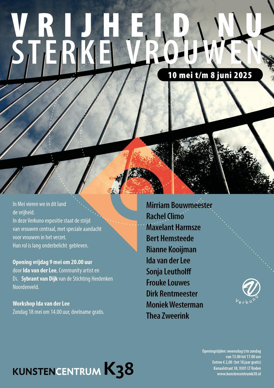 Vrijheid Nu expositie voorzijde flyer