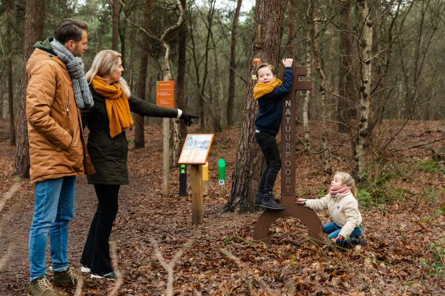 Gezin in de Natuurpoort de Heksenboom e.o.
Maasheggen en Maasduin