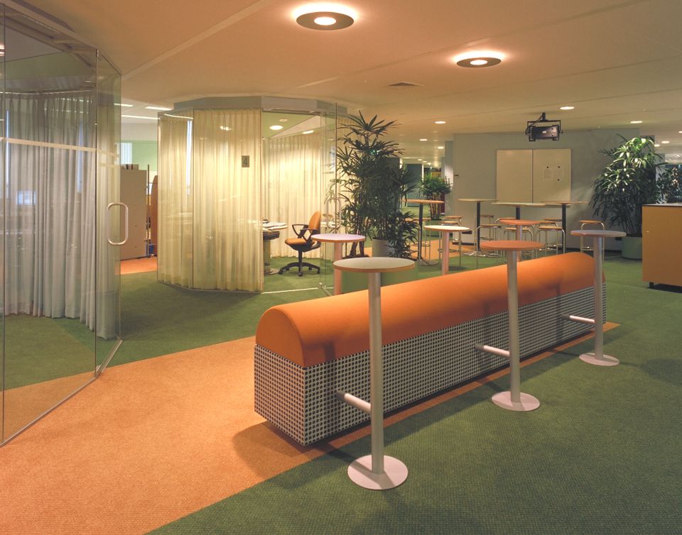 Inrichting met Gispen meubilair bij Philips Eindhoven
