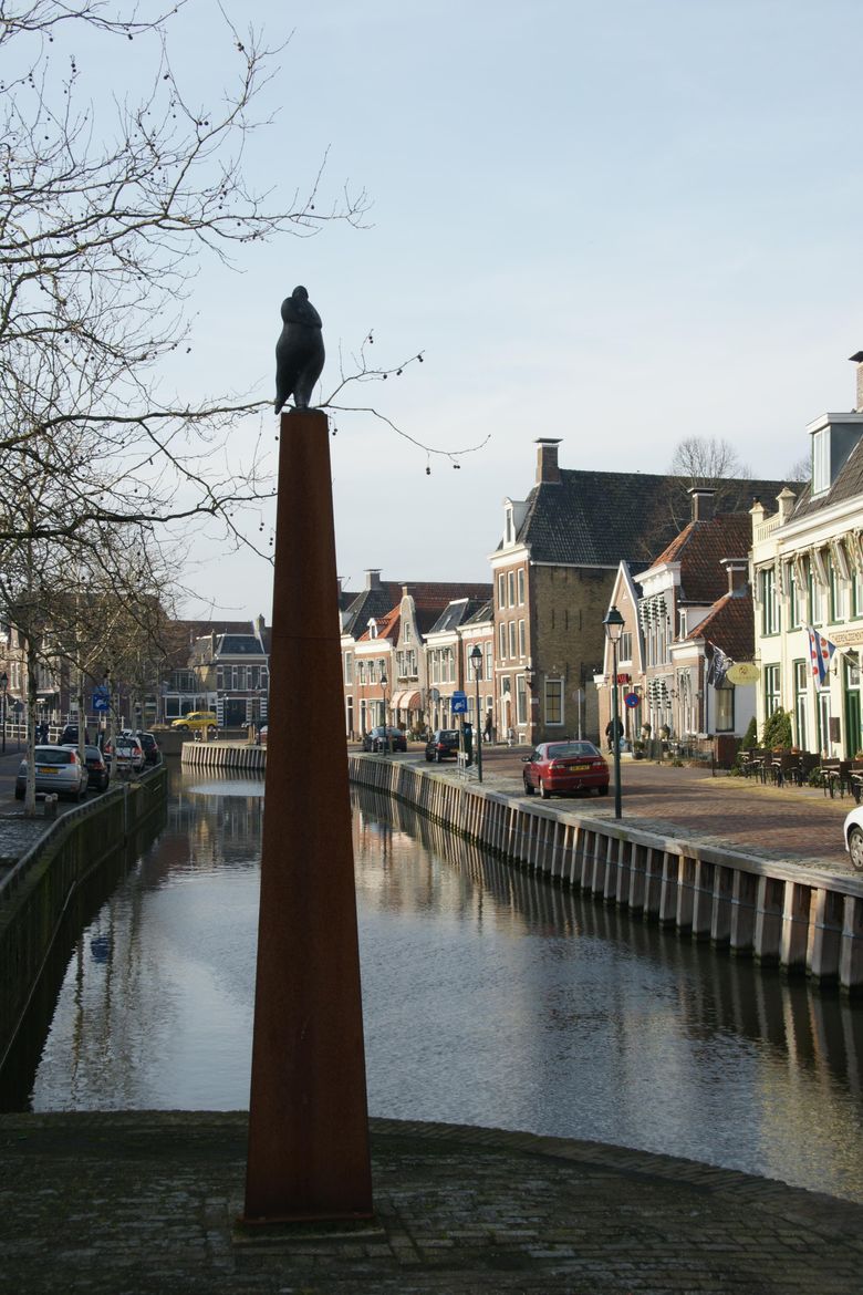 Aukje in Harlingen Elfstedenfietstocht