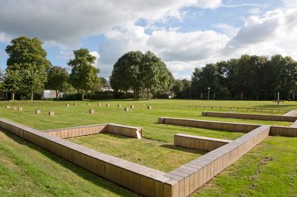 Resten van Nigrum Pullum, zoals aangegeven op het terrein van Ipse de Bruggen. Bron: beeldarchief RLN