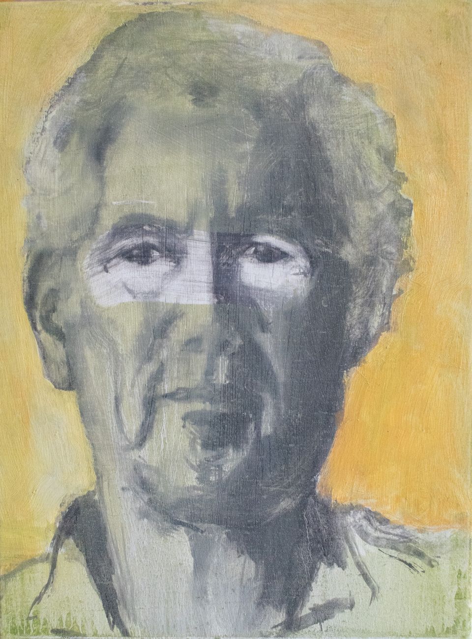 Schilderij met zelfportret van Will Verhoeven