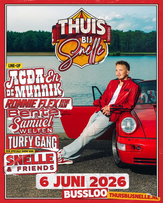 Poster Thuis bij Snelle Festival