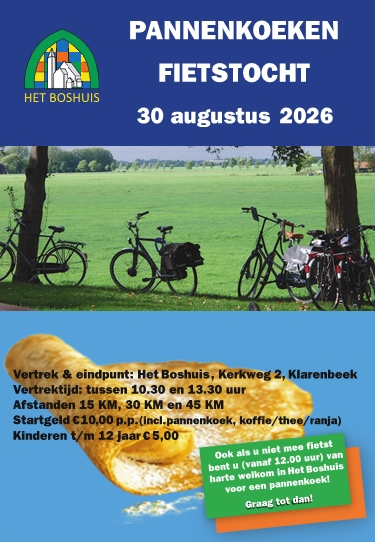 Pannenkoekenfietstocht van Het Boshuis in Klarenbeek