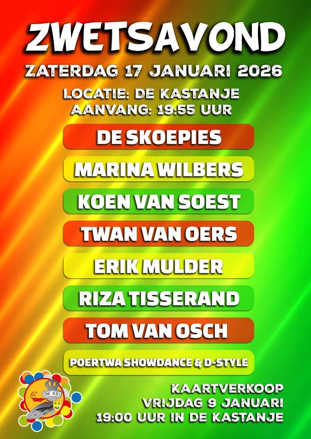 Affiche Zwetsavond De Kei Liessel