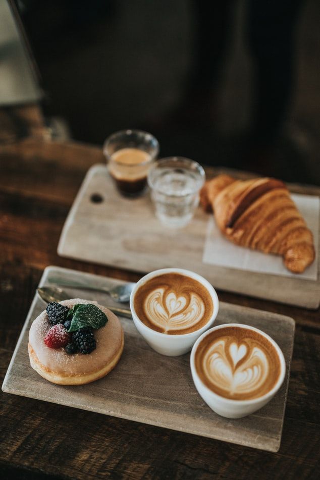 Frühstück mit Cappucino