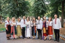 Optreden van Oekraïns koor Korali in Wormer