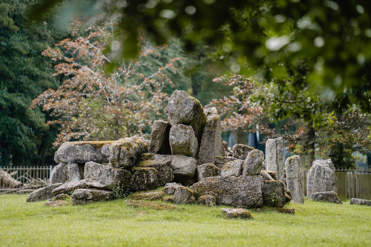 Restanten Peapark in de dierenweide bij stadspark de Warande