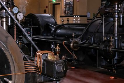 Stoommachine KVL fabriek in Oisterwijk