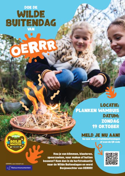 Poster Wilde Buitendag Planken Wambuis
