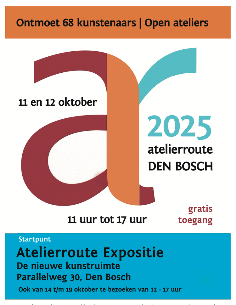 Affiche van de Atelierroute 2025 Den Bosch