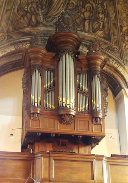 De orgel in de Luciakerk