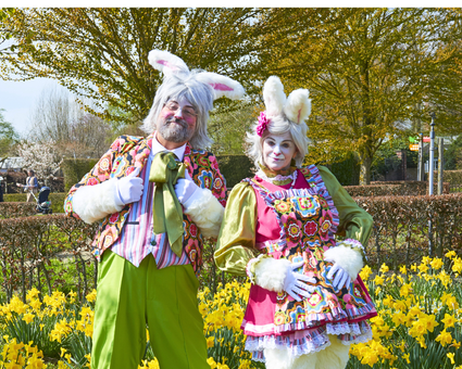 Paashazen in Bloemenpark Appeltern