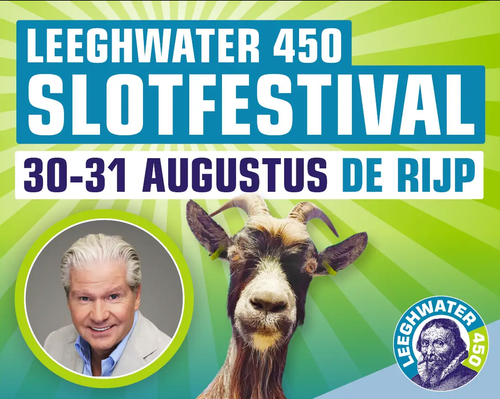 Een flyer van het Slotfestival in De Rijp
