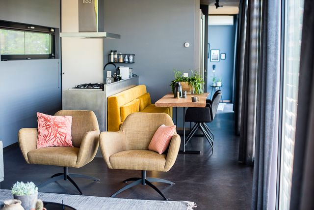 Eethoek bij Vakantiehuis Bergvliet