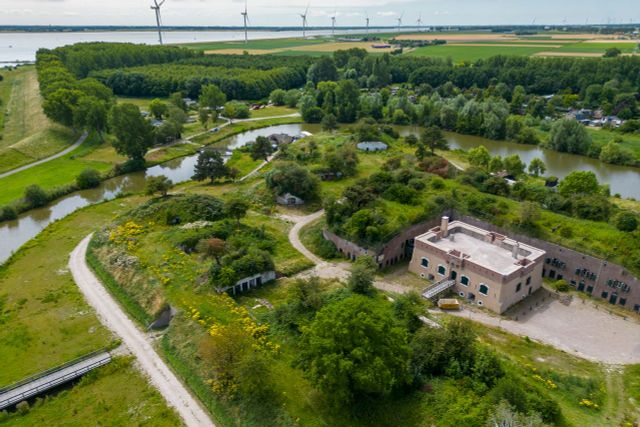 Luchtfoto Fort Prins Frederik