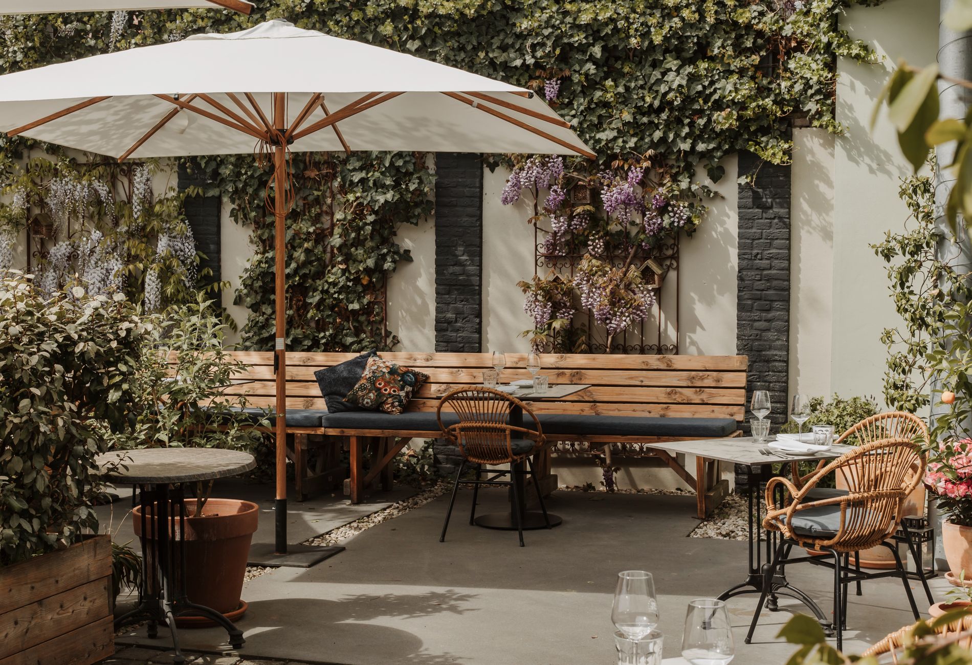 De tuin van de achtertuin
