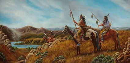 Prachtige expositie schilderijen Indianen
