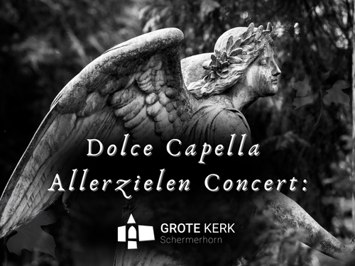Een poster van een Allerzielen Concert