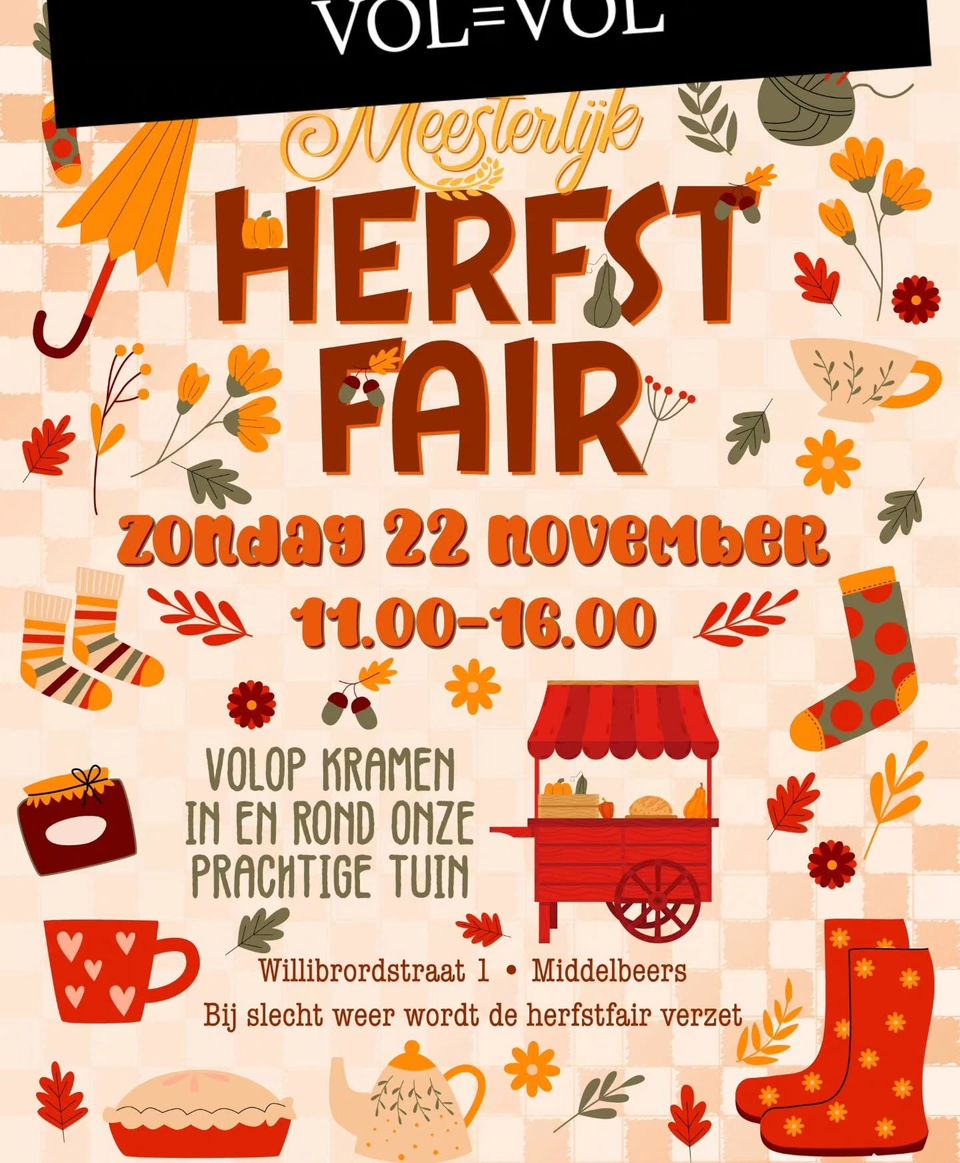 aankondiging herfstfair bij Meesterlijk
