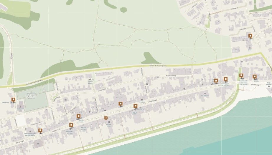 Interactieve kaart Vlieland