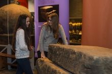 Leerlingen in Thermenmuseum