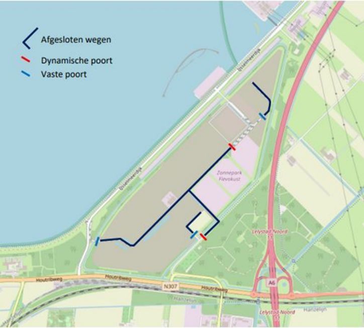 Kaart met maatregelen Flevokust Haven