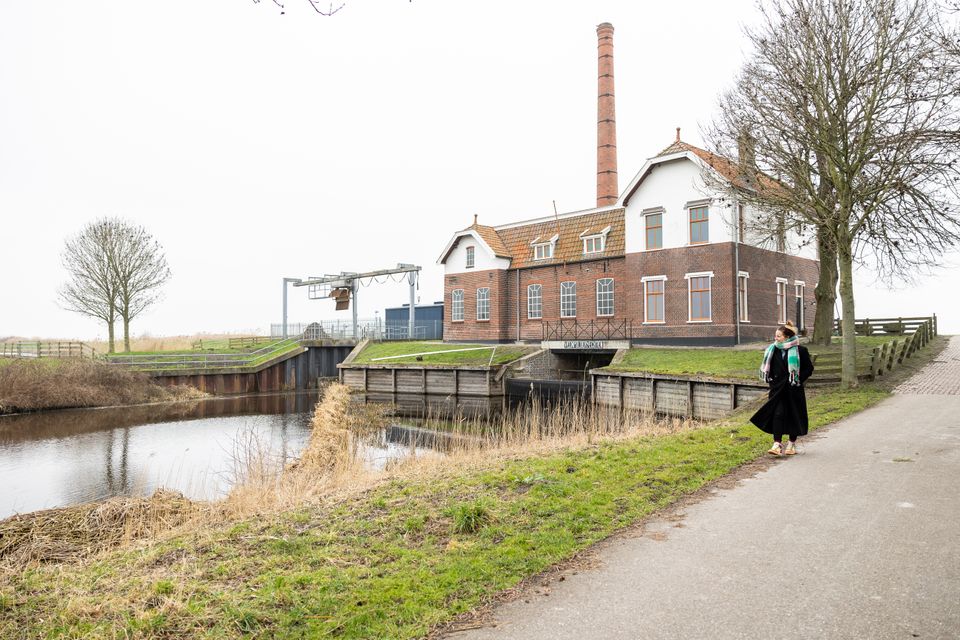 Wandelen langs het gemaal in Echten.