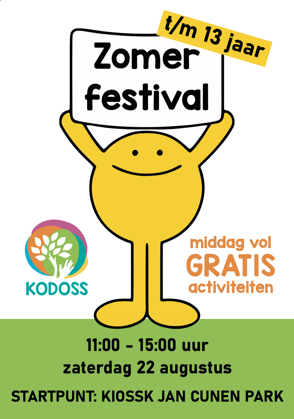 Poster zomer festival KODOSS