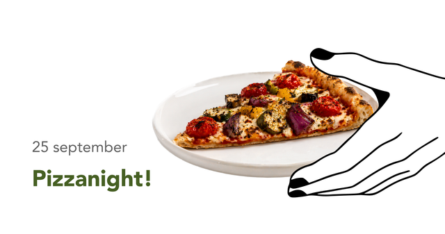 Gestyleerde afbeelding bij pizza-night