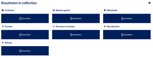 Error in zoekresultaten collecties