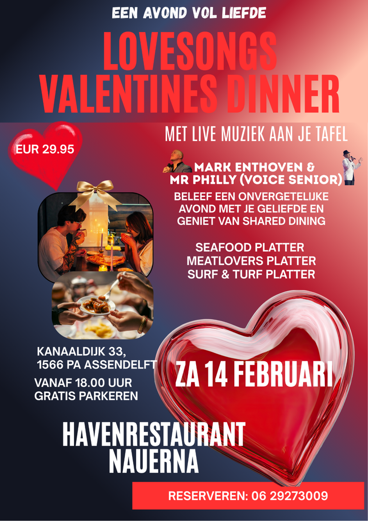 LoveSongs Valentines Diner  Een avond vol liefde