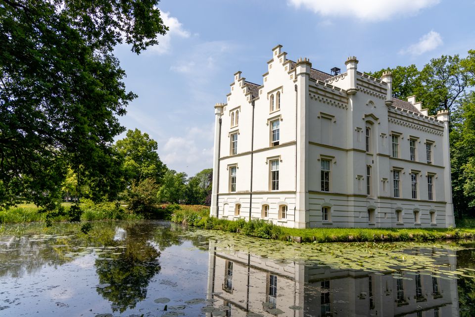 Wit landhuis.