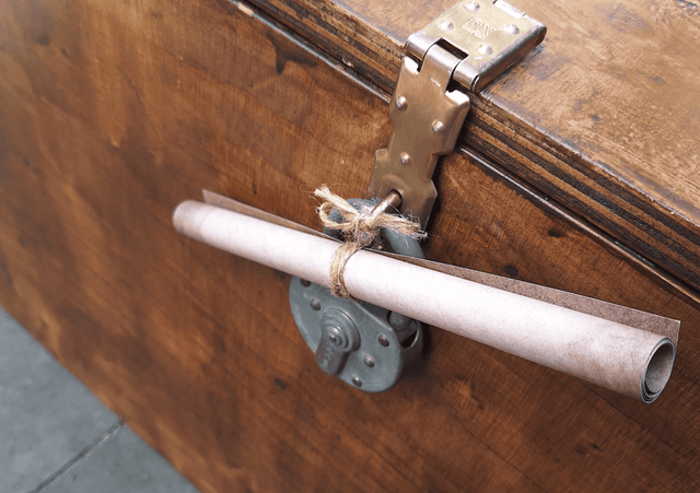 Closeup van escapekist
