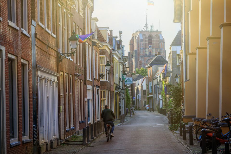 Zicht op Oldehove Leeuwarden