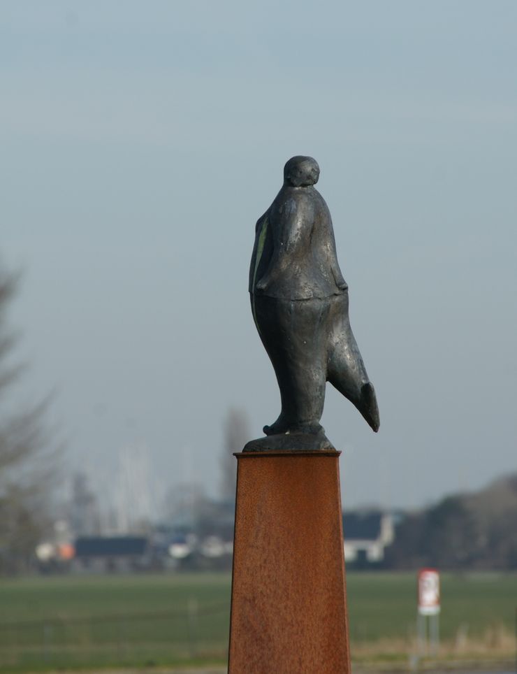 Elfstedentocht beeld Aukje in Stavoren